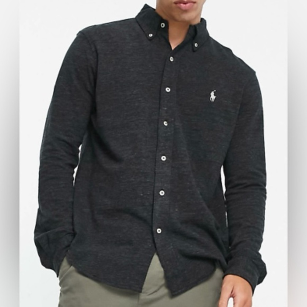 Polo by Ralph Lauren Black Casual Button Down Shirt